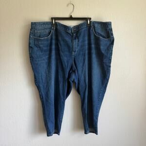 Lane Bryant Dark Wash Mid Rise Boyfriend Capri Denim Womens 28P 4X Causal Summer